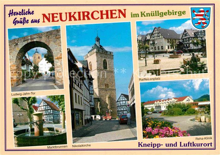 Neukirchen Knuellgebirge Ludwig Jahn Kirche Marktbrunnen Reha Klinik Raiffeisenp