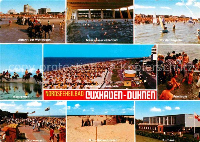 Duhnen Nordsee Wattwagen Wattrennen Promenade Meerwasserwellenbad