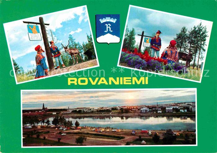 Rovaniemi Panorama Lappen mit Rentier
