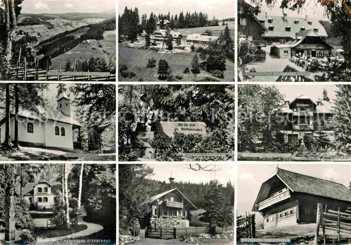 Krieglach Steiermark Denkmal Heldenkapelle Rosseggers Geburtshaus