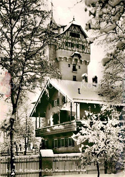 Grafenwoehr Wasserturm mit Forsthaus