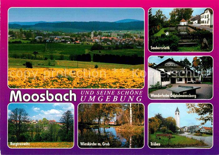 Moosbach Sulzberg Panorama Burgtreswitz Wieskirche Troebes Saubersrieth