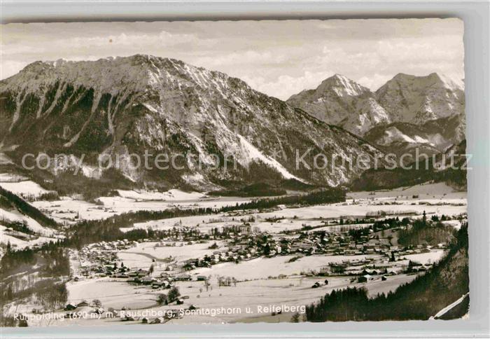 Ruhpolding Bayern Rauschberg Sonntagshorn Reifelberg