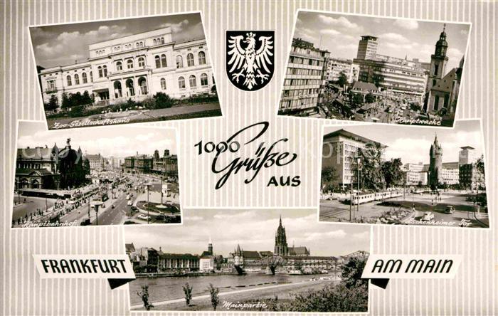 Frankfurt Main Zoo Gesellschaftshaus Hauptwache Hauptbahnhof Eschenheimer Tor Ma