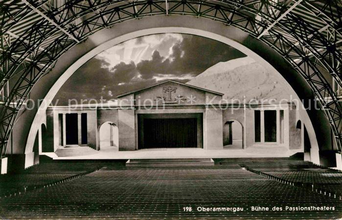 OBERAMMERGAU Bayern Buehne des Passionstheaters