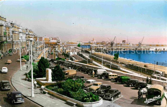 Alger Algerien La Gare et le Boulevard Carnot