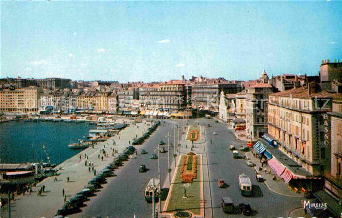Marseille Bouches-du-Rhone Le quai des Belges et la rue de la Republique