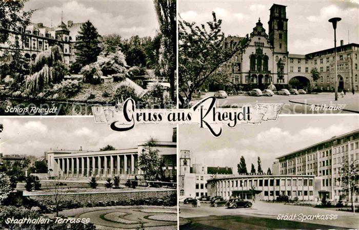 Rheydt Schloss Rathaus Stadthallen Staedt Sparkasse