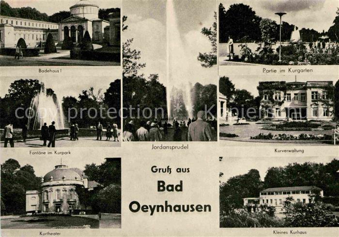 Bad Oeynhausen Badhaus I Jordansprudel Kurgarten Fontaene im Kurpark Kurverwaltu
