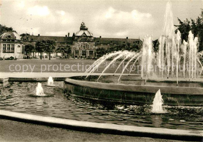 Bad Oeynhausen Kurhaus mit Leuchtfontaene