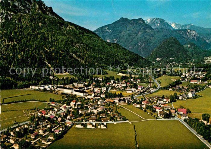 Bayerisch Gmain Fliegeraufnahme mit Muellnerhorn und Ristfeuchthorn