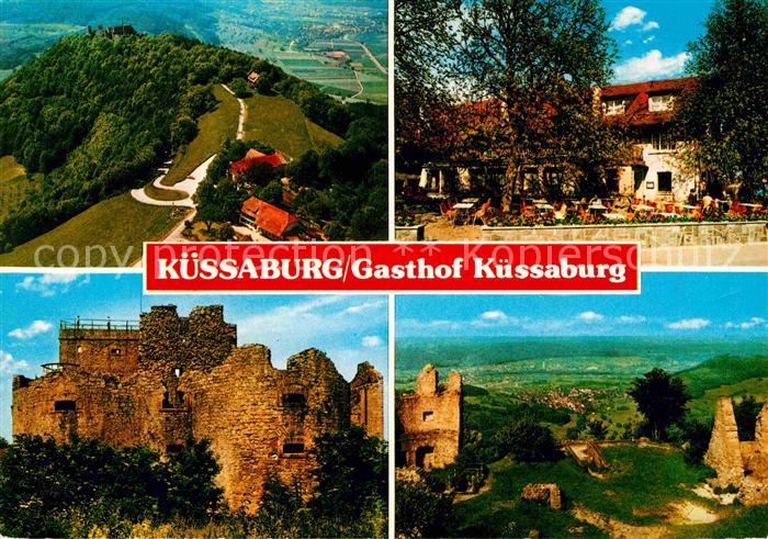 Kuessaburg Fliegeraufnahme Gasthof Pension Kuessaburg