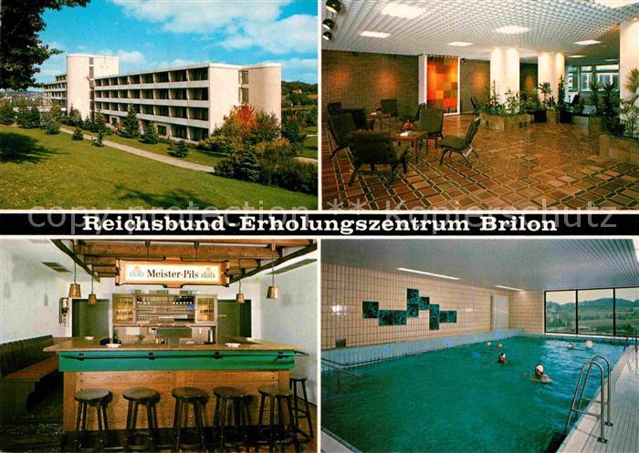 Brilon Hochsauerlandkreis NRW Reichsbund Erholungszentrum Bar Hallenbad