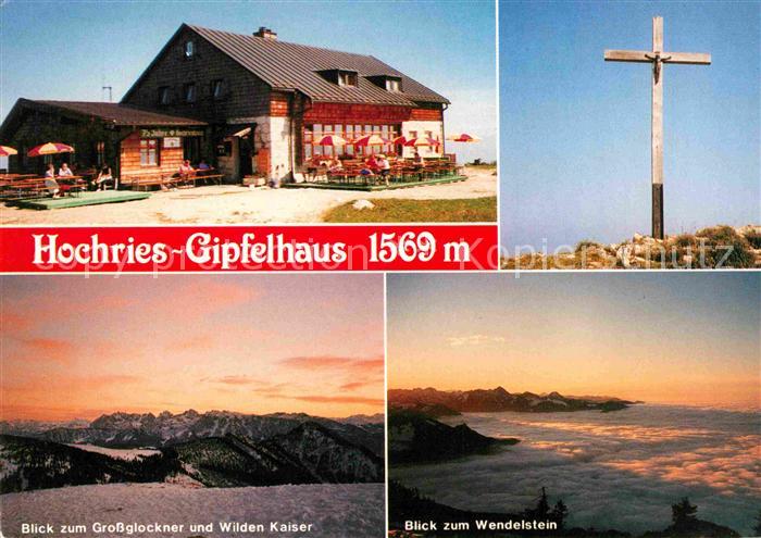 Samerberg Hochries Gipfelhaus Gipfelkreuz Grossglockner Wilder Kaiser Wendelstei