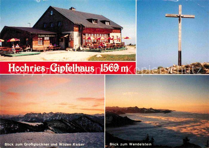 Samerberg Hochries Gipfelhaus Gipfelkreuz Grossglockner Wilder Kaiser Wendelstei
