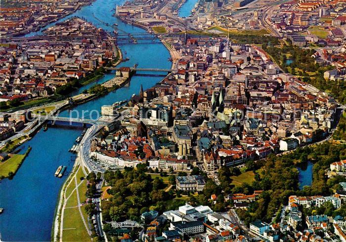 BREMEN CITY Fliegeraufnahme Stadtzentrum