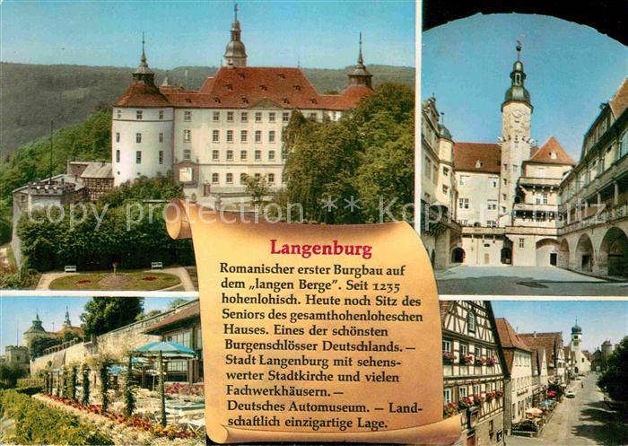 Langenburg Wuerttemberg Schloss Stadtkirche Fachwerkhaeuser