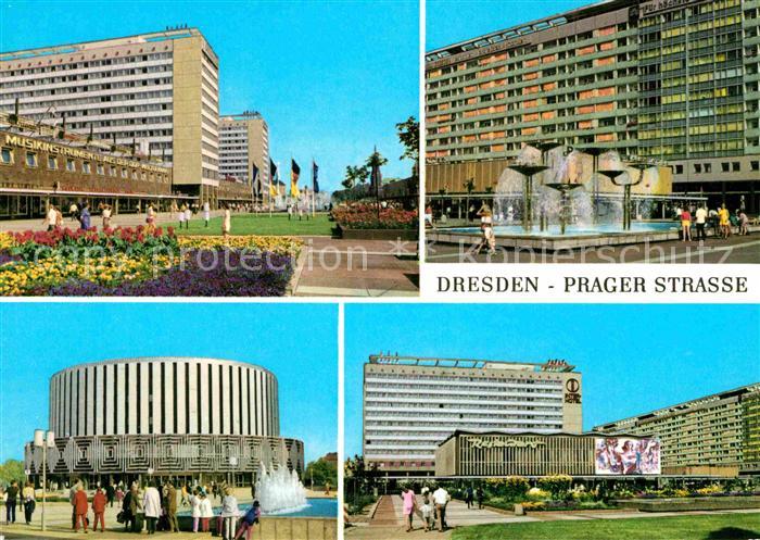 DRESDEN Elbe Prager Strasse Teilansichten