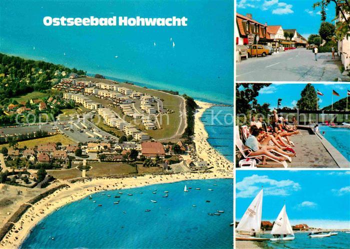 Hohwacht Ostseebad Fliegeraufnahme Dorfstrasse Schwimmbad Strand