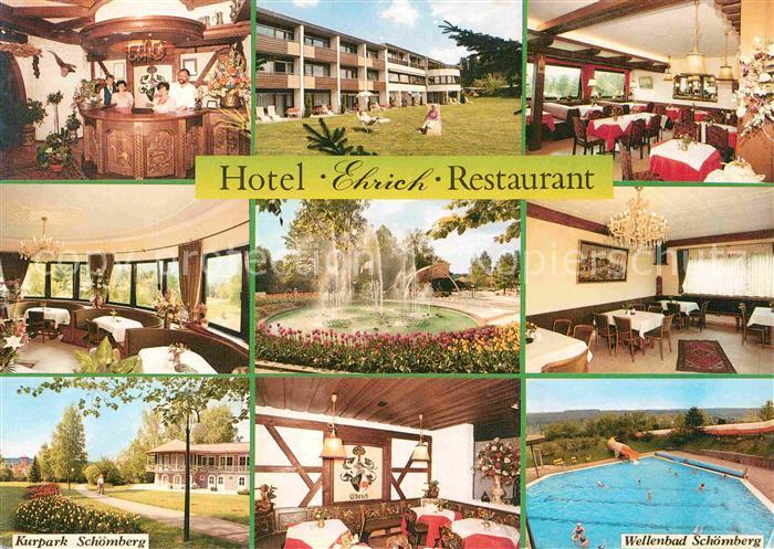 Schoemberg Schwarzwald Hotel Ehrich Teilansichten Kurpark Wellenbad