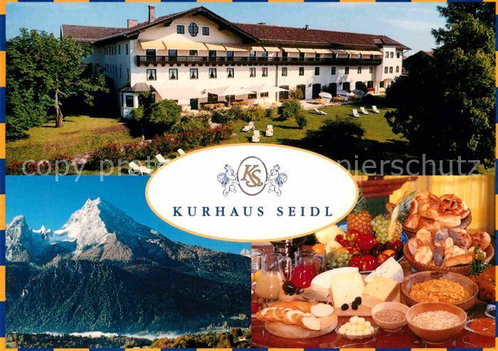 Teisendorf Oberbayern Kurhaus Seidl Bergpanorama Fruehstuecksbuffet