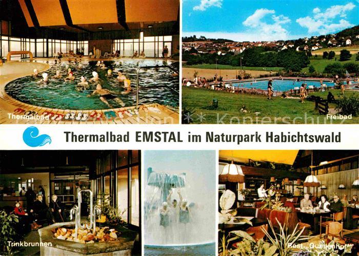 Emstal Thermalbad Freibad Trinkbrunnen Restaurant Quellenhof