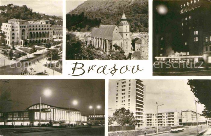 Brasso Brasov Kronstadt Teilansichten Hotel Kirche Hochhaeuser