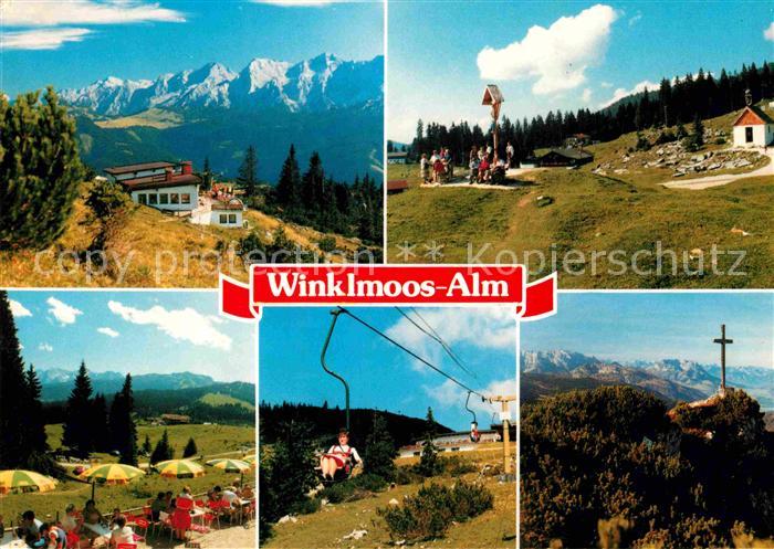 Winklmoos Winkelmoos Winklmoos Alm mit Duerrnbachhorn Sesselbahn Loferer Steinbe