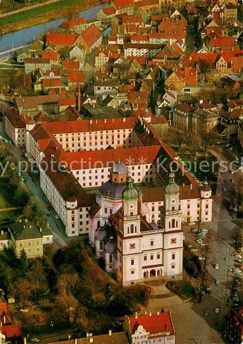 Kempten Allgaeu St Lorenz Kirche Fuerstaebtliches Residenzschloss 17. Jhdt. Flie