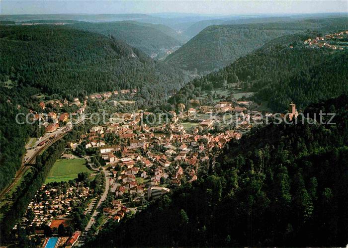 Bad Liebenzell Heilbad Luftkurort Nagoldtal Schwarzwald Fliegeraufnahme
