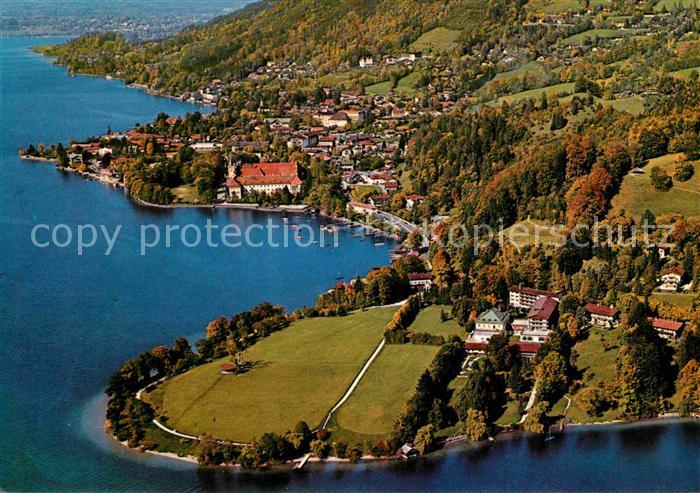 Tegernsee Bayern Sanatorium Seeheim Fliegeraufnahme
