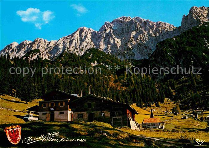 Kufstein Tirol Kaindl Huette Ausflugsziel am Wilden Kaiser Kaisergebirge