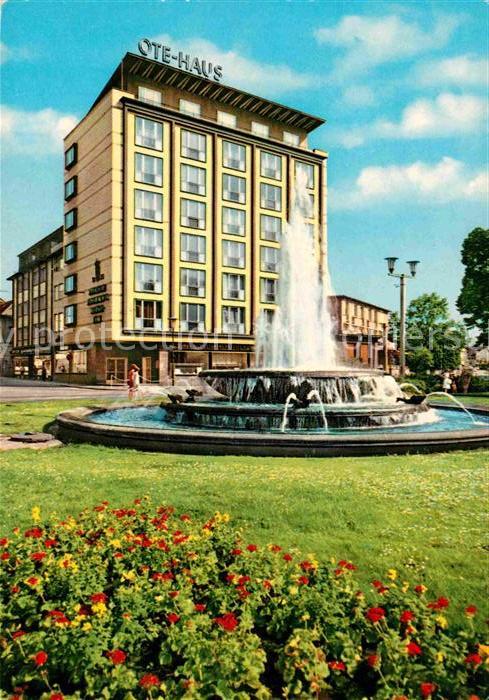 Kaiserslautern Fackel Rondell Springbrunnen Ote Haus Hochhaus