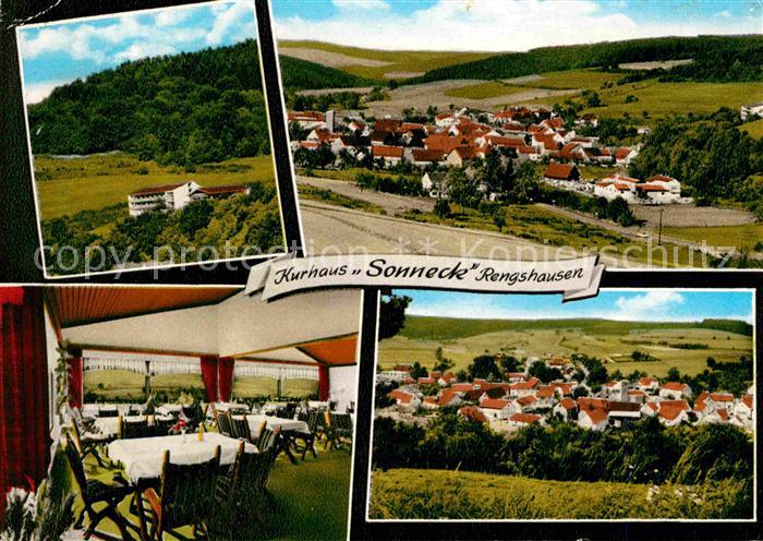 Rengshausen Knuellwald Panorama mit Kurhaus Sonneck