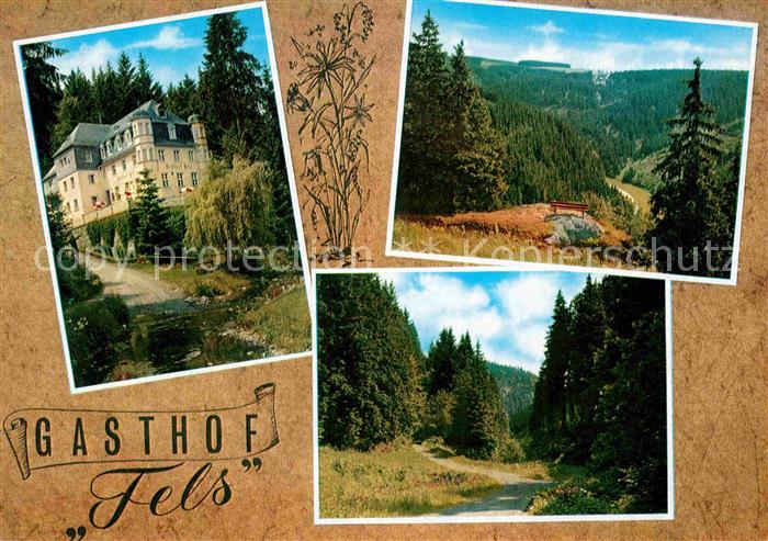 Schwarzenbach Wald Gasthof Pension Fels Landschaftspanorama