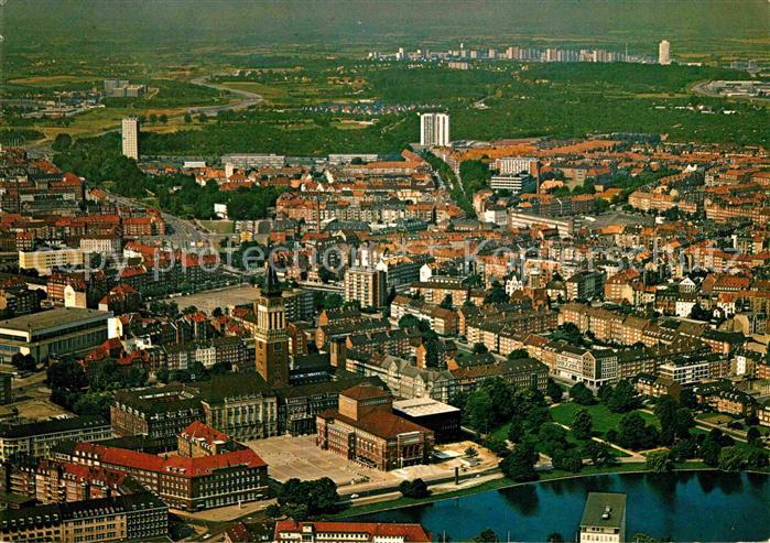 KIEL  CITY Landeshauptstadt Fliegeraufnahme