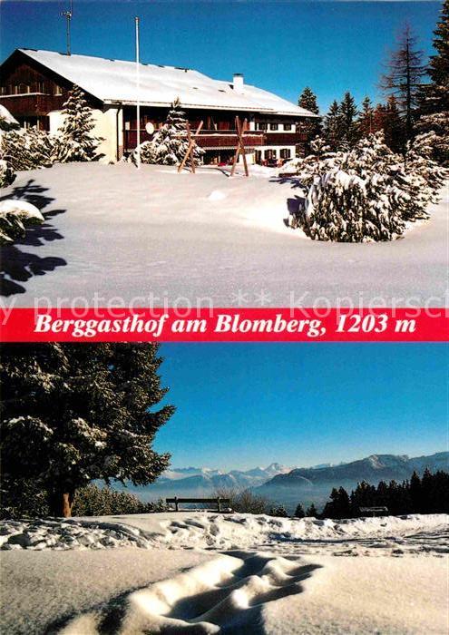 Bad Toelz Berggasthof am Blomberg Winterpanorama Alpen