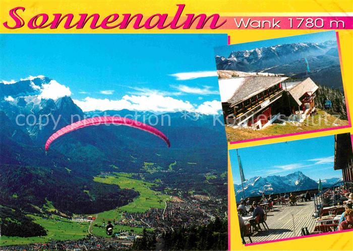 GARMISCH-PARTENKIRCHEN Bayern Aussichtsrestaurant Sonnenalm auf dem Wank Gleitsc