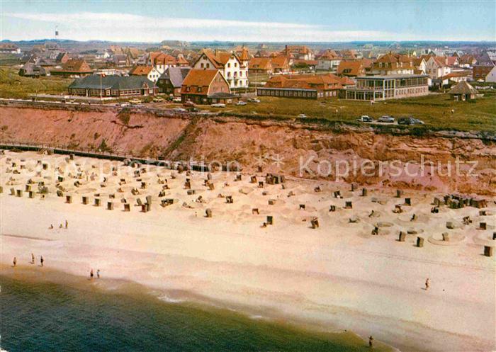 Wenningstedt Sylt Nordseeheilbad Strand Fliegeraufnahme