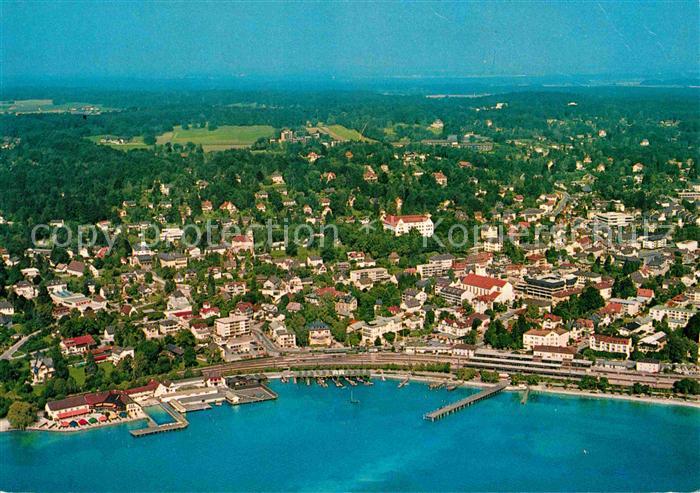 Starnberg Starnbergersee Bayern Starnberger See Fliegeraufnahme