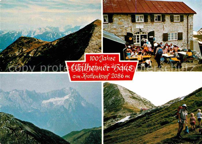 Kruen 100 Jahre Weilheimer Haus am Krottenkopf Bayerische Voralpen Wandern