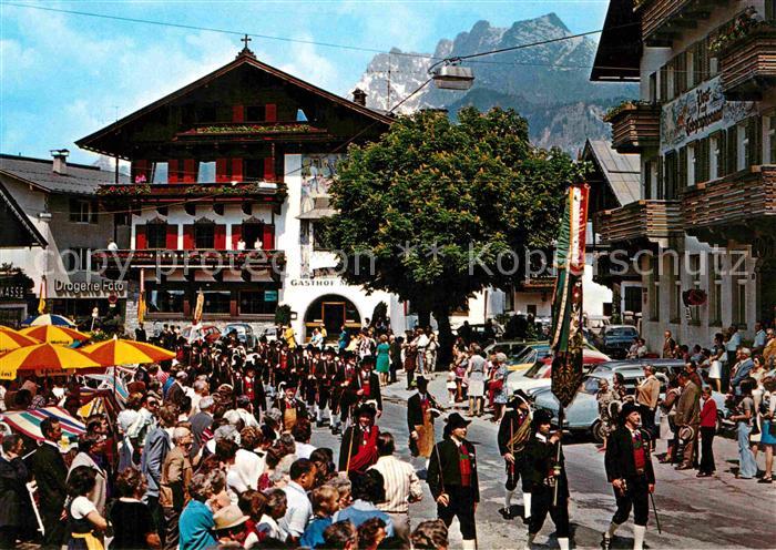St Johann Tirol Festumzug Internationaler Sommerfrischort am Wilden Kaiser