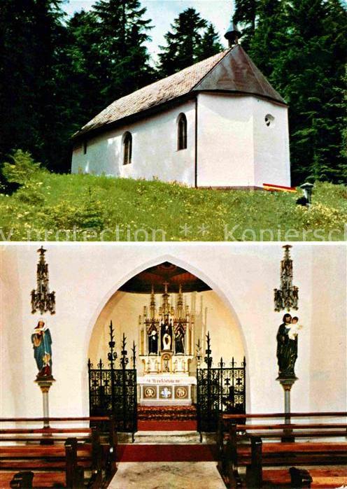 Scheidegg Allgaeu Ulrichskapelle Innenansicht