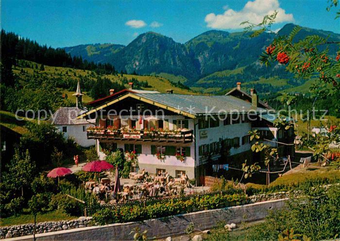 Bruck Bad Hindelang Hinterstein Cafe Pension Ostrachwellen
