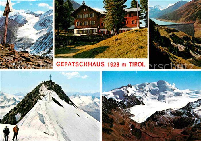 Gepatschhaus Kaunertal oelgrubenjoch Wildspitze Weisseespitze Kaunertalstausee