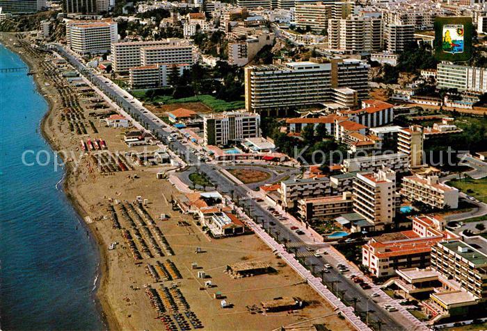 Torremolinos Fliegeraufnahme mit Strand Paseo Maritimo