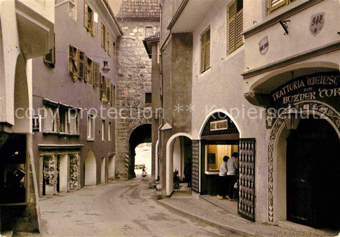 Meran Merano Postgasse mit Bozner Tor