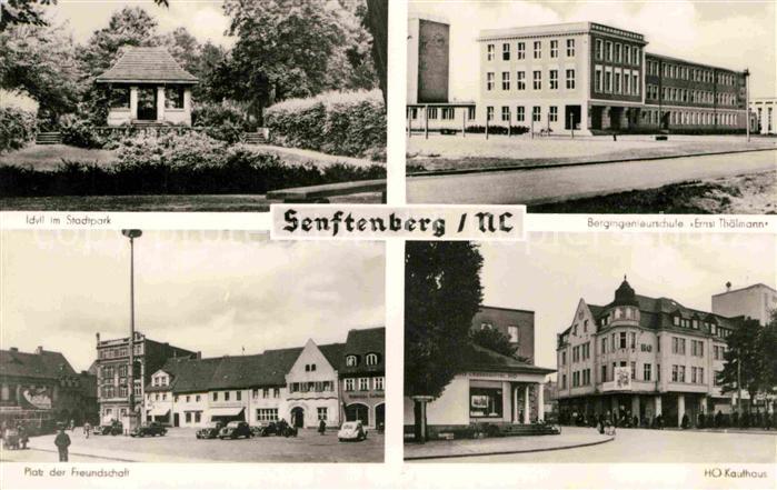 Senftenberg Niederlausitz Platz der Freundschaft HO-Kaufhaus Bergingenierschule