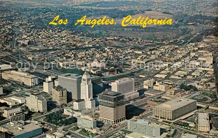 Los Angeles California Fliegeraufnahme Civic Center