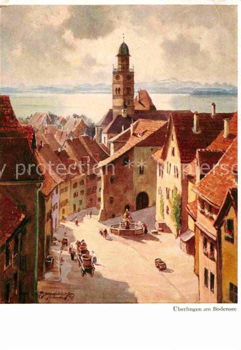 ueberlingen Bodensee Kuenstlerkarte